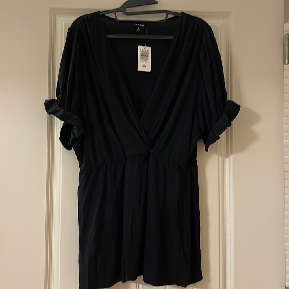 Torrid ribbed babydoll shirt